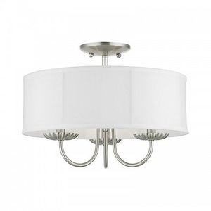Crofters Mount - 3 Light Semi-Flush Mount In Transitional Style-12 Inches Tall and 16 Inches Wide - 1123136