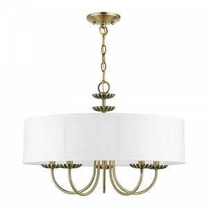 Crofters Mount - 5 Light Pendant In Transitional Style-16.5 Inches Tall and 23 Inches Wide - 1123137