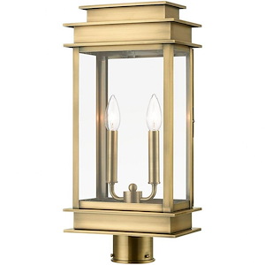 Liphook Close - 2 Light Large Outdoor Post Top Lantern In Classic Style-20.5 Inches Tall and 5.5 Inches Wide - 1268452