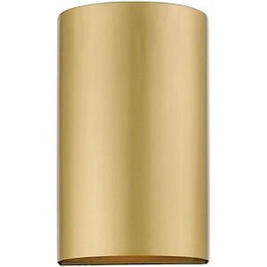 Primrose Willows - 1 Light Small Outdoor ADA Wall Sconce In Urban Style-7 Inches Tall and 4.25 Inches Wide