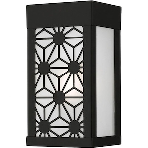 Milton Top - 1 Light Small Outdoor ADA Wall Sconce In Nordic Style-8.5 Inches Tall and 4.5 Inches Wide - 1268574
