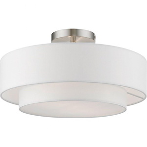 Pleasant Crescent - 2 Light Semi-Flush Mount In Timeless Style-7.75 Inches Tall and 15 Inches Wide - 1269177