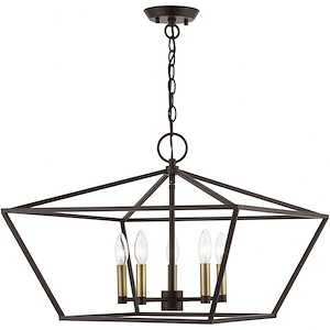 Albert Parkway - 5 Light Chandelier In Transitional Style-16.75 Inches Tall and 22 Inches Wide - 1268638