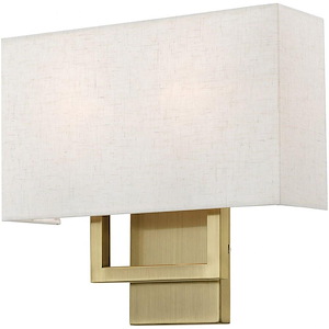 Dunlop Willows - 2 Light ADA Wall Sconce In Timeless Style-11.75 Inches Tall and 13 Inches Wide - 1268538