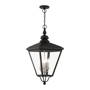 Allan Gait - 4 Light Extra Large Outdoor Pendant In Traditional Style-31 Inches Tall and 14.25 Inches Wide