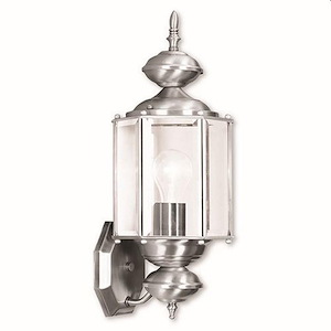 1 Light Outdoor Wall Lantern in Traditional Style - 7 Inches wide by 17 Inches high - 1120816