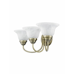 Miramar Avenue - 3 Light Bathroom Light in Traditional Style - 23.5 Inches wide by 8 Inches high - 1120819