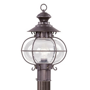 Avenue Gardens - 1 Light Outdoor Post Top Lantern in Coastal Style - 10.5 Inches wide by 17 Inches high - 1120829