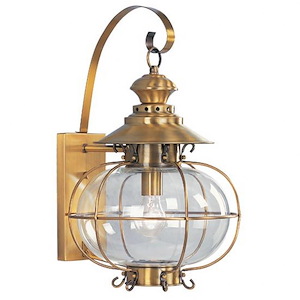 Avenue Gardens - 1 Light Outdoor Wall Lantern in Coastal Style - 12.75 Inches wide by 20 Inches high - 1120830