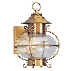Avenue Gardens - 1 Light Outdoor Wall Lantern in Coastal Style - 8 Inches wide by 11.25 Inches high