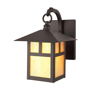 Dingle Ridgeway - 1 Light Outdoor Wall Lantern in Craftsman Style - 7 Inches wide by 10.75 Inches high