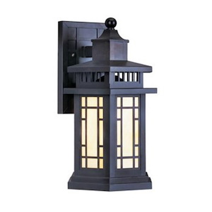 Goodwood Laurels - One Light Outdoor Wall Sconce - 10.5 Inches wide by 17 Inches high