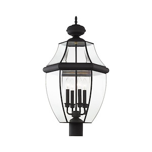 Sherwood Cliff - 4 Light Outdoor Post Top Lantern in Traditional Style - 16 Inches wide by 29 Inches high - 1120855