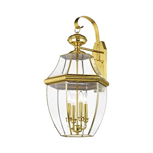 Sherwood Cliff - 4 Light Outdoor Wall Lantern in Traditional Style - 16 Inches wide by 30 Inches high - 1120856