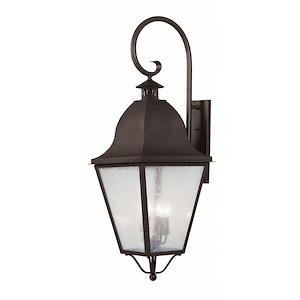 Melrose Loan - 4 Light Outdoor Wall Lantern in Farmhouse Style - 16 Inches wide by 46.5 Inches high