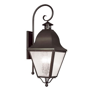 Melrose Loan - 4 Light Outdoor Wall Lantern in Farmhouse Style - 13.5 Inches wide by 36 Inches high