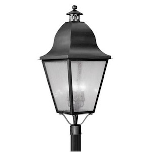 Melrose Loan - Four Light Outdoor Post Light - 16 Inches wide by 38 Inches high - 1269272