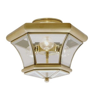 Sherwood Cliff - 3 Light Flush Mount in Traditional Style - 13 Inches wide by 9.5 Inches high - 1120891