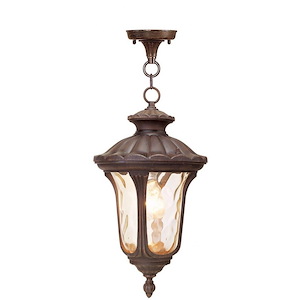 Foxglove Glebe - 1 Light Outdoor Pendant Lantern in Traditional Style - 9.5 Inches wide by 17.5 Inches high