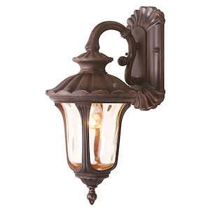 Foxglove Glebe - 1 Light Outdoor Wall Lantern in Traditional Style - 7.25 Inches wide by 16.25 Inches high - 1269404