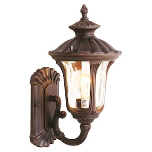 Foxglove Glebe - 1 Light Outdoor Wall Lantern in Traditional Style - 7.25 Inches wide by 15.5 Inches high - 1120963