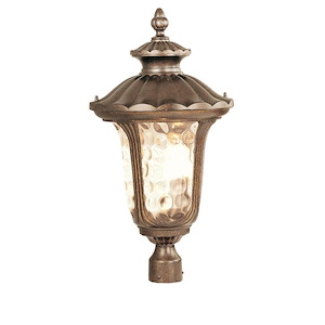 Foxglove Glebe - 3 Light Outdoor Post Top Lantern in Traditional Style - 11 Inches wide by 22 Inches high - 1120954