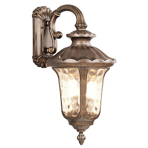Foxglove Glebe - 3 Light Outdoor Wall Lantern in Traditional Style - 13.75 Inches wide by 28 Inches high - 1121343