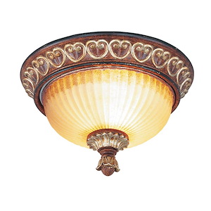 Lowther East - 2 Light Flush Mount in Mediterranean Style - 11 Inches wide by 7 Inches high - 1269306