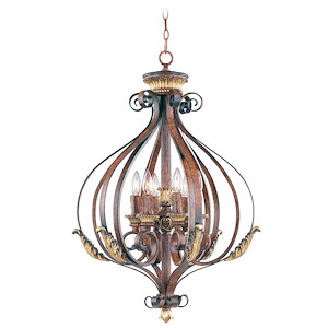 Lowther East - 6 Light Foyer in Mediterranean Style - 23.5 Inches wide by 32.75 Inches high - 1269523