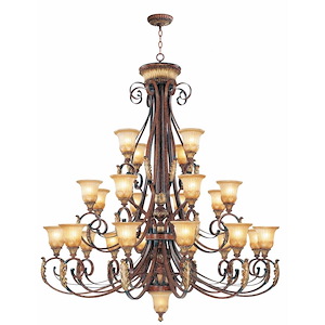 Lowther East - 25 Light Chandelier in Mediterranean Style - 60 Inches wide by 67 Inches high - 1269481