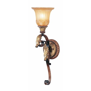 Lowther East - 1 Light Wall Sconce in Mediterranean Style - 6.25 Inches wide by 21.5 Inches high - 1269668