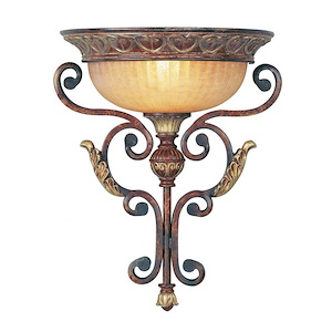Lowther East - 1 Light Wall Sconce in Mediterranean Style - 13.7 Inches wide by 17 Inches high - 1269347