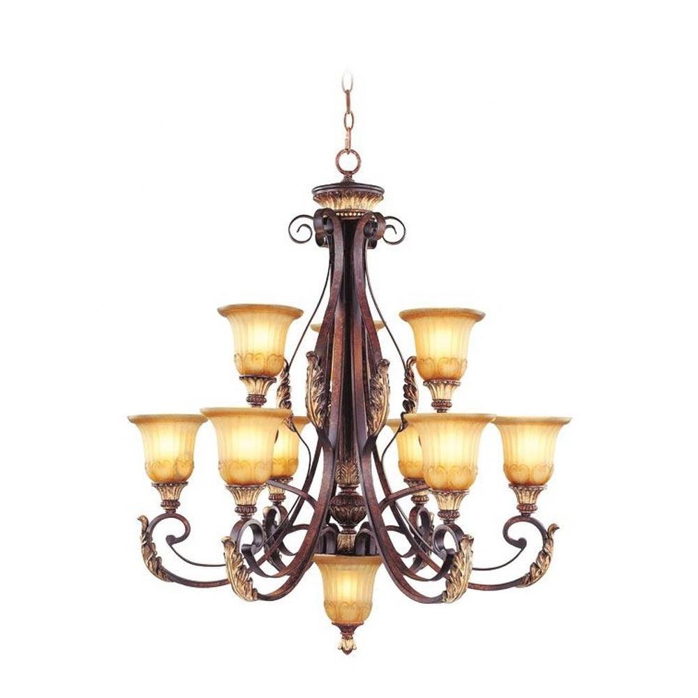 Bailey Street Home 218-BEL-732973 Lowther East - 10 Light Chandelier in Mediterranean Style - 33.25 Inches wide by 38 Inches high