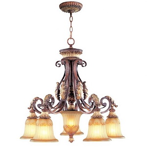 Lowther East - 6 Light Chandelier in Mediterranean Style - 27 Inches wide by 24.75 Inches high - 1269483