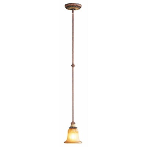 Lowther East - 1 Light Mini Pendant in Mediterranean Style - 6.5 Inches wide by 9 Inches high - 1269375