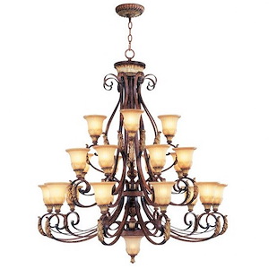 Lowther East - 23 Light Chandelier in Mediterranean Style - 50 Inches wide by 56 Inches high - 1269491