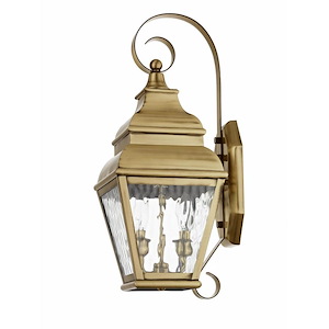 Sunningdale Pastures - 2 Light Outdoor Wall Lantern in Farmhouse Style - 8 Inches wide by 21.5 Inches high