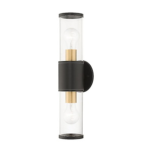 St Ann's Reach - 2 Light Large Outdoor ADA Wall Lantern In Contemporary Style-4.5 Inches Tall and 17 Inches Wide - 1308566