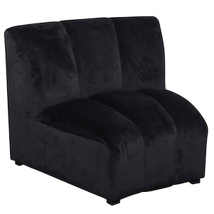 Webster Oval - Armless Sectional Sofa Chair In Glam Style-33 Inches Tall and 42 Inches Wide