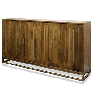 Waterside Hall - Three Door Sideboard In Modern Style-40 Inches Tall and 72 Inches Wide