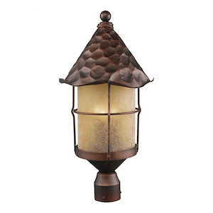 Shetland Corner - 3 Light Outdoor Post in Traditional Style - 26 Inches tall and 12 inches wide - 1244478