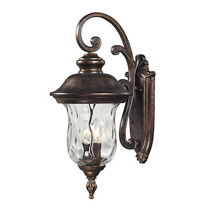 Gower Holt - 2 Light Outdoor Wall Sconce in Traditional Style - 22 Inches tall and 10 inches wide - 1244460