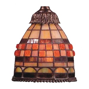 Tiffany One Light Glass Only - Geometric Tiffany Glass Shade Only - 935330