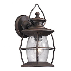 Garfield Newydd - 1 Light Outdoor Wall Sconce in Traditional Style - 13 Inches tall and 6 inches wide