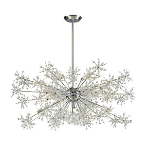 Modern Contemporary Luxe Twenty Light Chandelier in Polished Chrome Finish