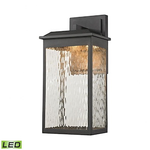 Rectangular Porch Light - 17 Inch 6W 1 LED Outdoor Wall Lantern with Transitional Style