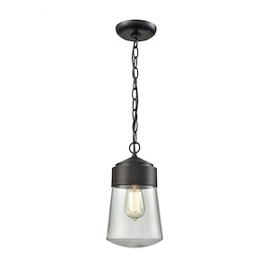 Exposed Bulb One Light Outdoor Pendant - Outdoor Ceiling Light