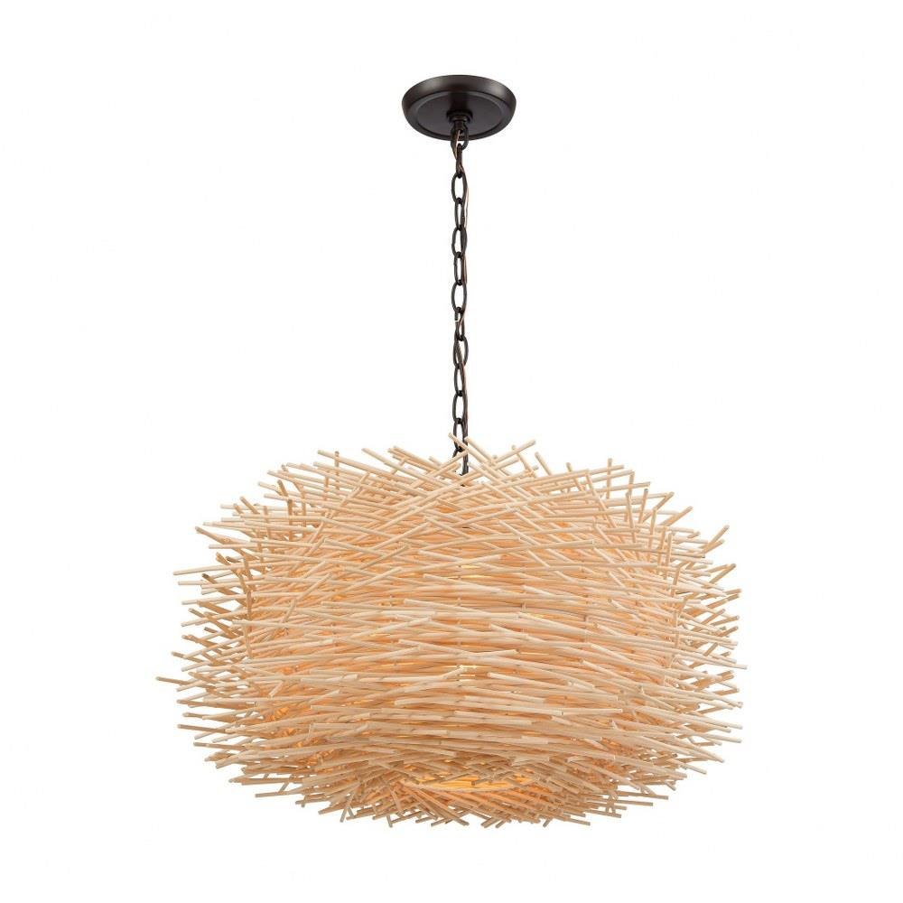 Bailey Street Home 2499-BEL-2780015 Manor Farm Croft-3 Light Pendant in Modern/Contemporary Style-13 Inches tall and 23 inches wide