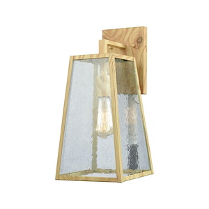 Transitional One Light Outdoor Exposed Bulb Wall Sconce- Bell-Cone Shaped Porch Light