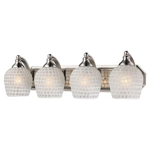 Mix-N-Match - 4 Light Vanity Light Fixture in Transitional Style with Eclectic and Boho inspirations - 7 Inches tall and 27 inches wide - 1279044